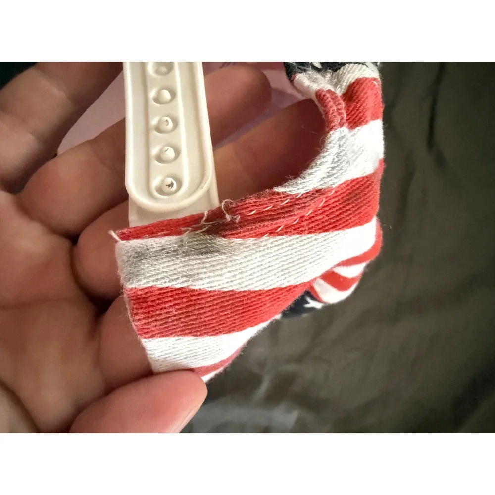 Oriental Trading Kids American Flag Snapback Hat Stars Stripes Red White Blue